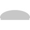 Ekena Millwork Elliptical Sunburst Architectural Grade PVC Combination Pediment, 72"W x 24-7/8"H x 2-3/4"P PEDPC072X250ELL01 - alternate 4